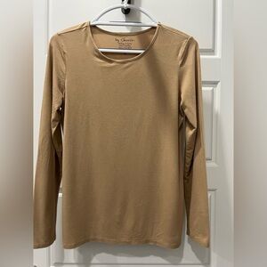 Chico’s Women's Tan Long Sleeve Tee